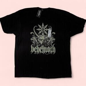 Behemoth demon logo t shirt black